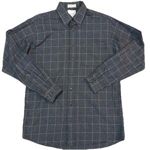 Viyella Patrick James Shirt Mens Medium Multicolor Plaid Button Down Cotton Wool